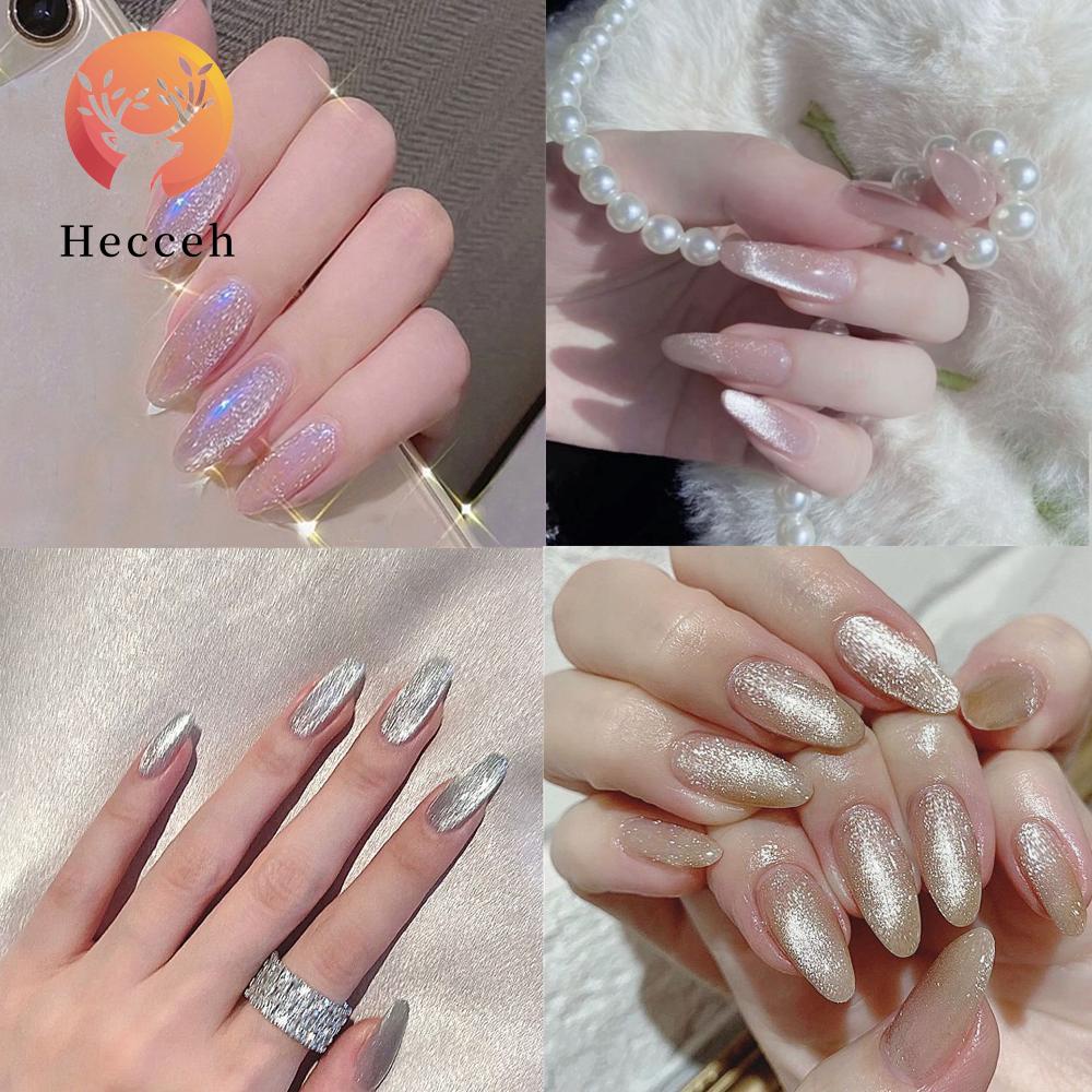 Hộp 24 Móng Tay Giả Hình Mắt Mèo Độc Đáo