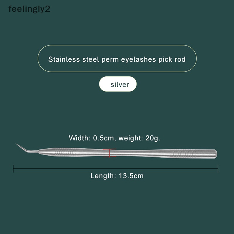 Que Vệ Sinh Lông Mi 2 Trong 1 Bằng Thép Không Gỉ Tiện Dụng