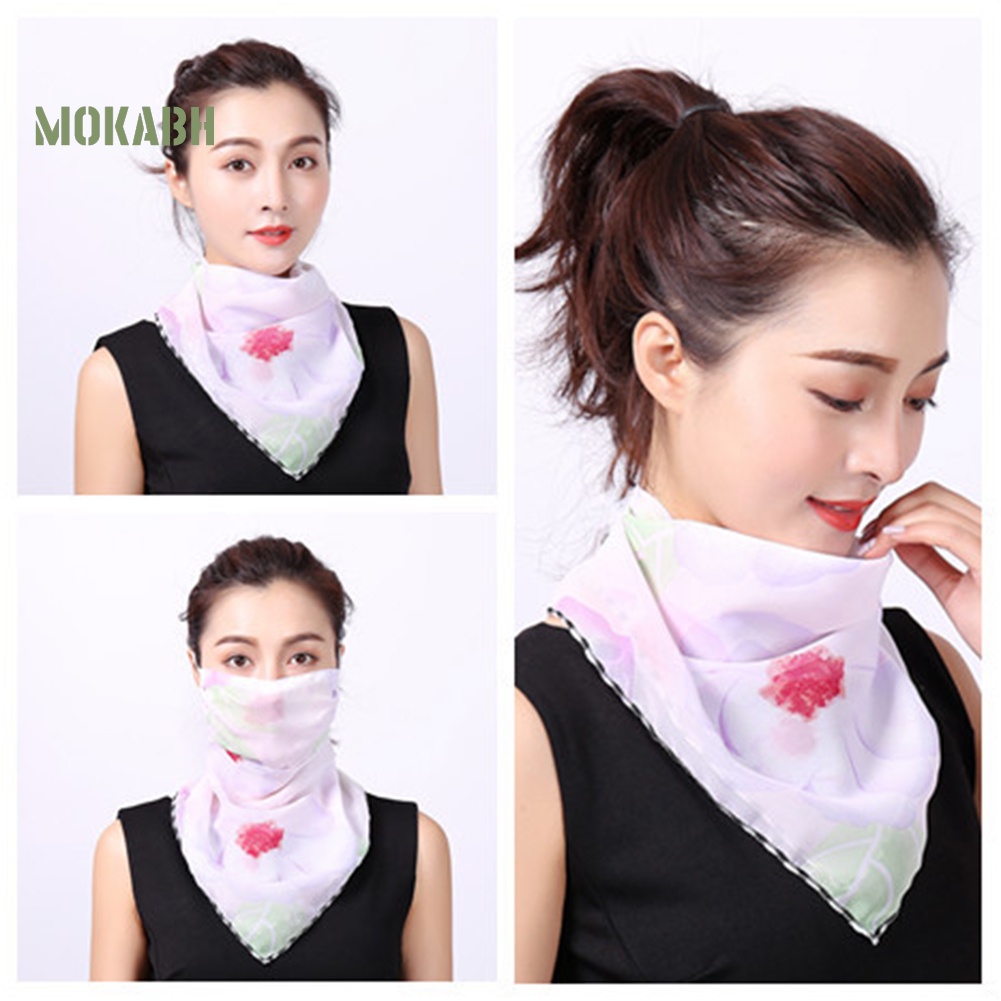 Khẩu Trang Chống Tia UV Chống Bụi Họa Tiết Hoa Dùng Khi Lái Xe Thể Thao Ngoài Trời Dành Cho Nữ