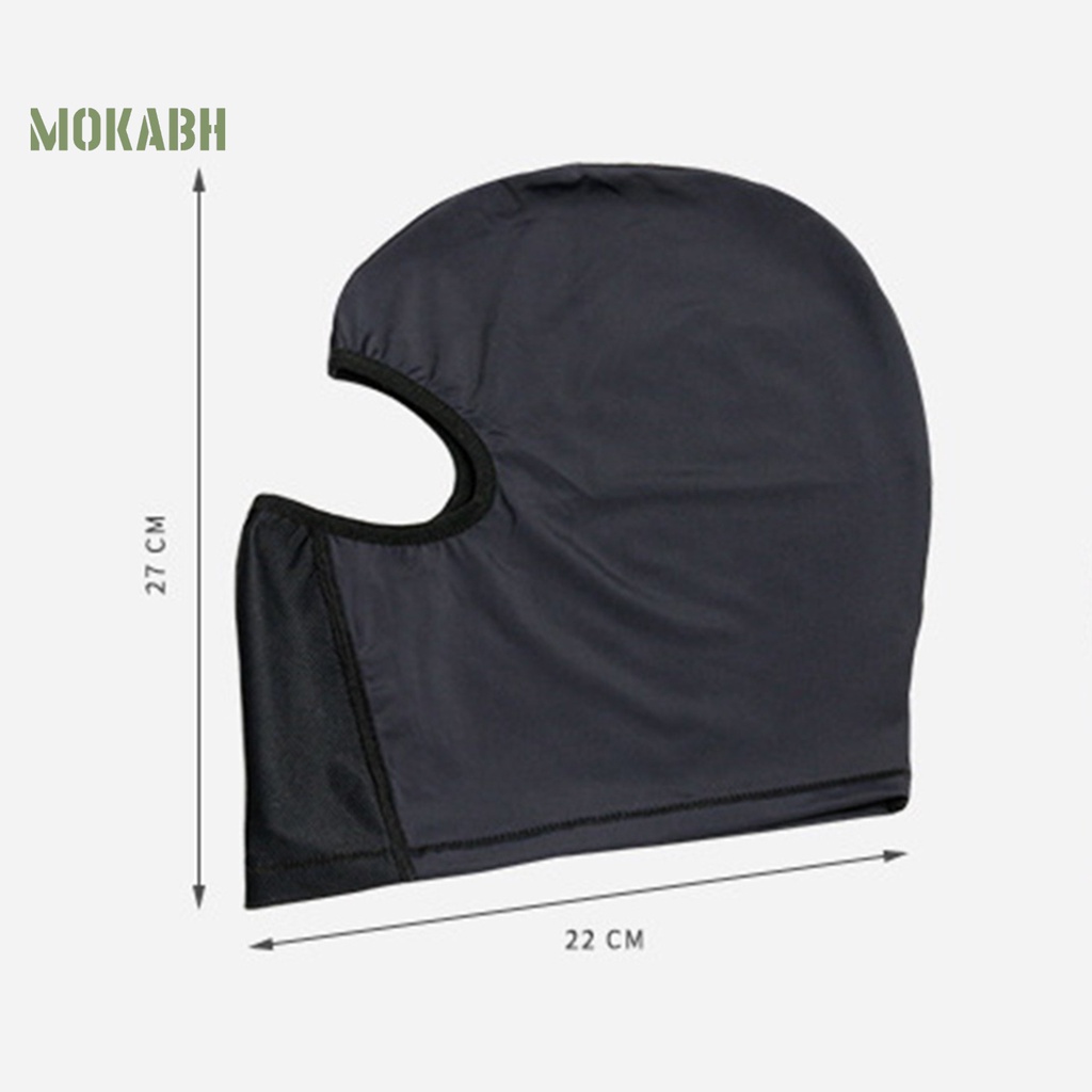 [Mok Abh] Khăn Choàng Co Giãn Thoáng Khí Nhanh Khô Chống Nắng Bảo Vệ Toàn Diện Màu Trơn Dùng Khi Đi Xe Máy Trượt Tuyết Ngoài Trời
