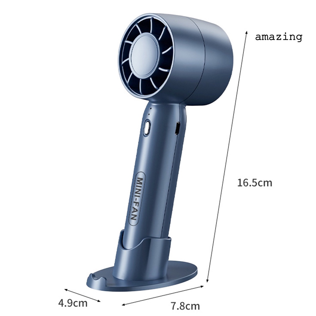 1 Bộ Quạt Cầm Tay 3 Bánh Răng Truyền Động Không Khí Đa Năng Có Đế Có Thể Tháo Rời Dùng Khi Đi Du Lịch