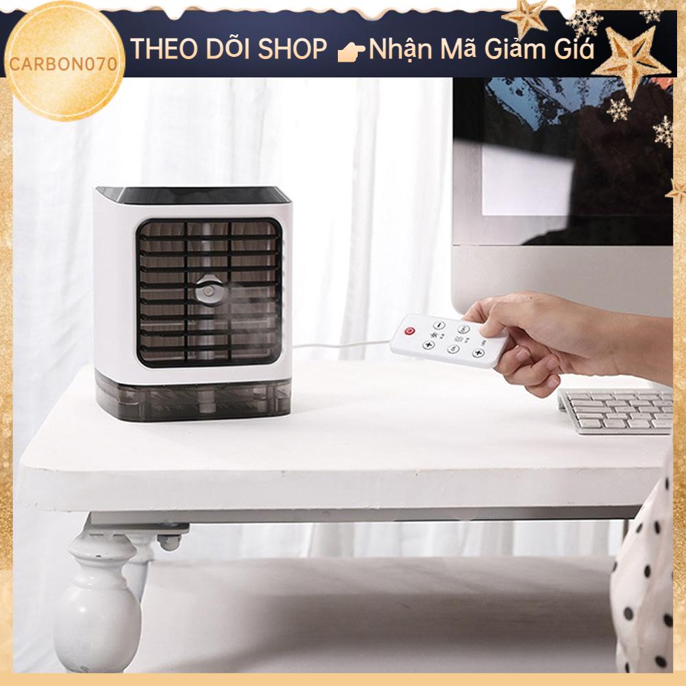 Carbon070 Quạt điều hòa di động USB Máy tạo độ ẩm làm mát không khí có đèn LED cho phòng ngủ văn tại nhà