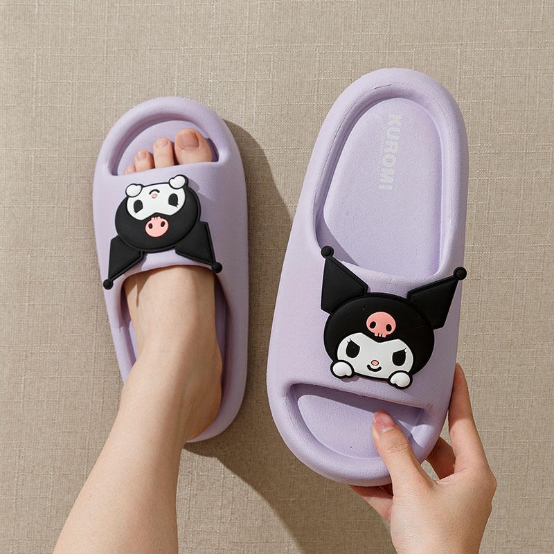 SANRIO Kulomi Dép Chống Trượt Thời Trang Mùa Hè Cho Gia Đình