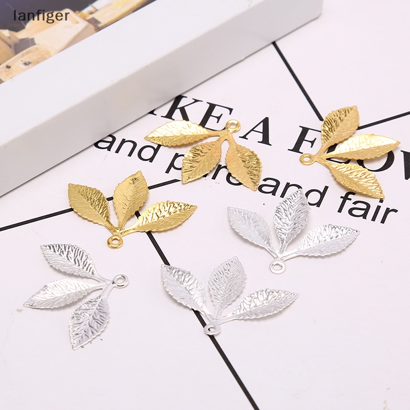 Set 50 Phụ Kiện Nối Lá Kim Loại Làm Trang Sức DIY