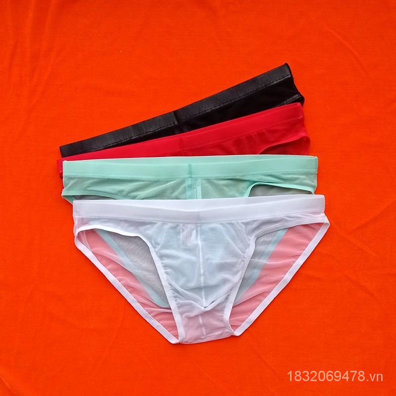 Quần Lót Lưới Trong Suốt Lưng Thấp Co Giãn Thoáng Khí Thời Trang Mùa Hè Cho Nam Giới