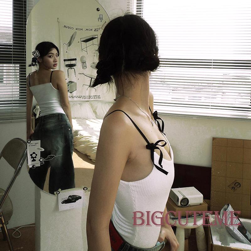 Áo Hai Dây Màu Sắc Tương Phản Thời Trang Mùa Hè Cho Nữ