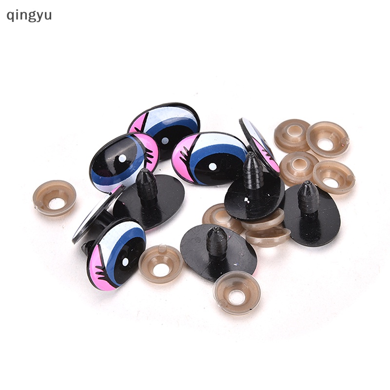 Bộ 10 Mắt Búp Bê Hoạt Hình Bằng Nhựa DIY An Toàn