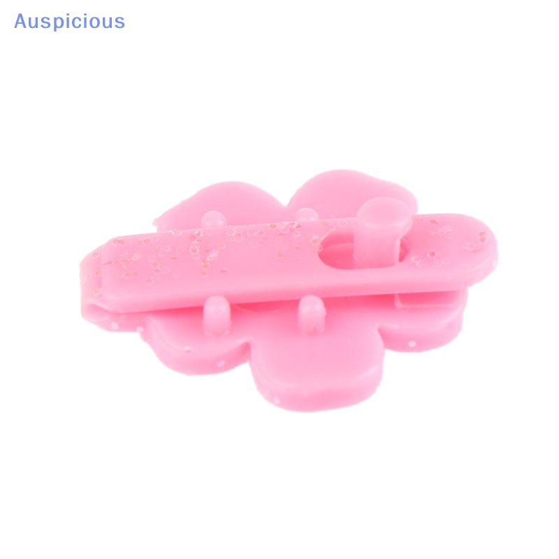 Set 2 Kẹp Tóc Hình Hoa Màu Hồng Mini Tỷ Lệ 1 / 6 Dành Cho Búp Bê