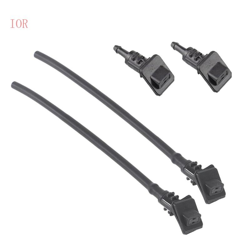 2 Vòi Xịt Nước Rửa Kính Chắn Gió Cho Xe Hơi 986301Đầu Vòi Xịt Nước Bằng Nhựa H510 Không Ống
