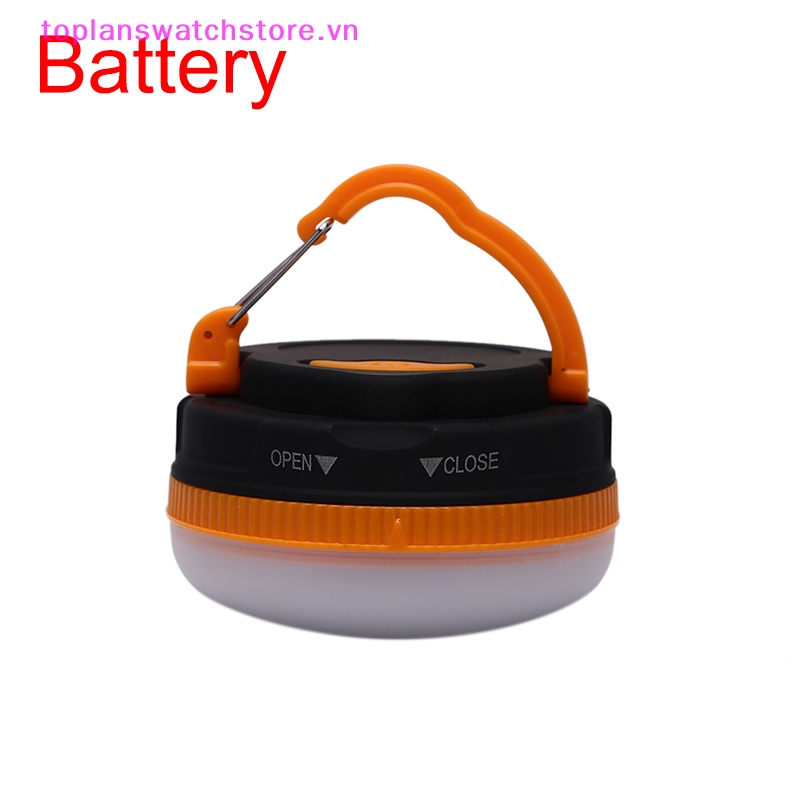 Đèn LED Cắm Trại / Câu Cá / Leo Núi Thiết Kế Nhỏ Gọn Kèm Sạc USB Tiện Dụng