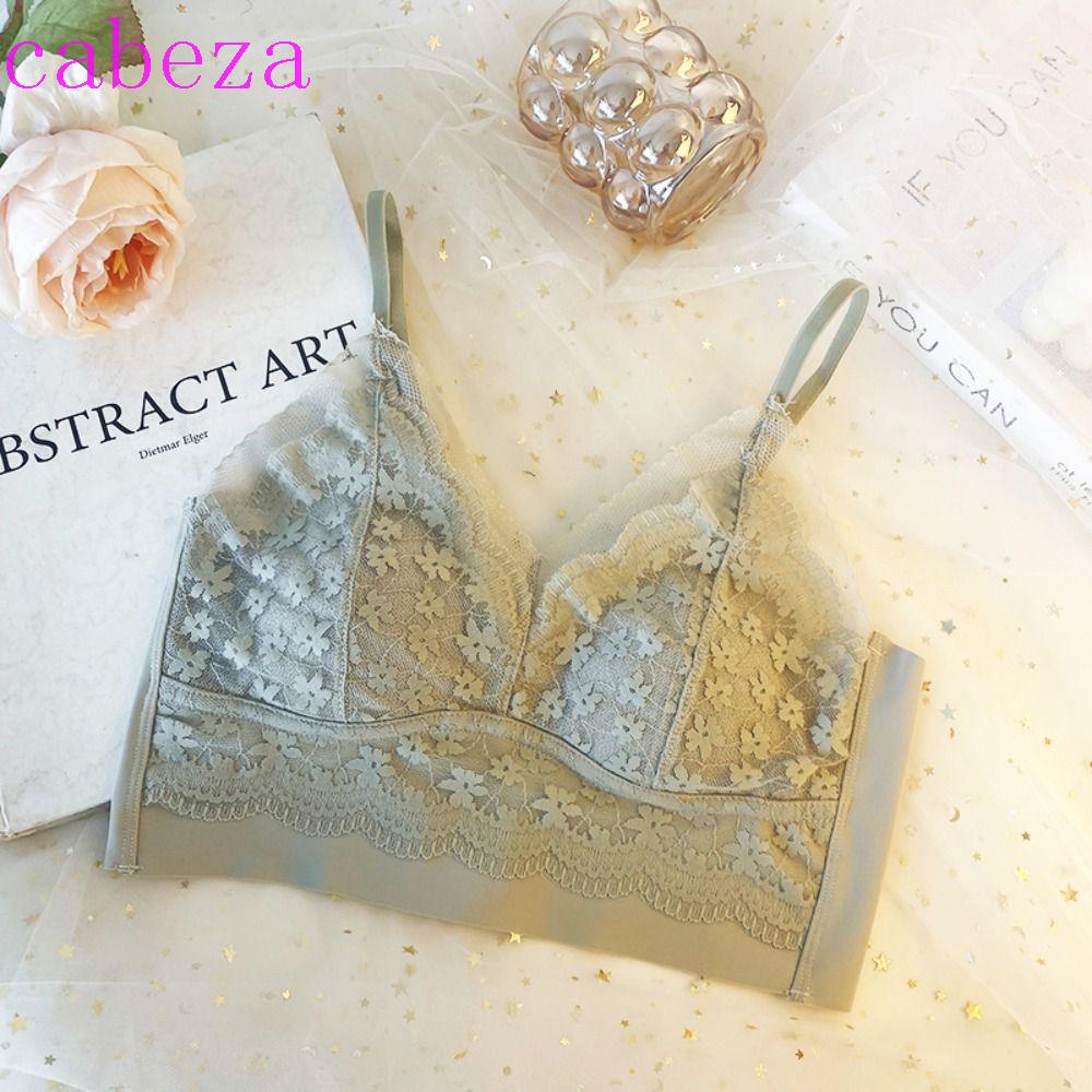 Áo Lót Nâng Ngực Vải Satin Phối Ren Hình Tai Thỏ Kiểu Pháp Thời Trang Cho Nữ
