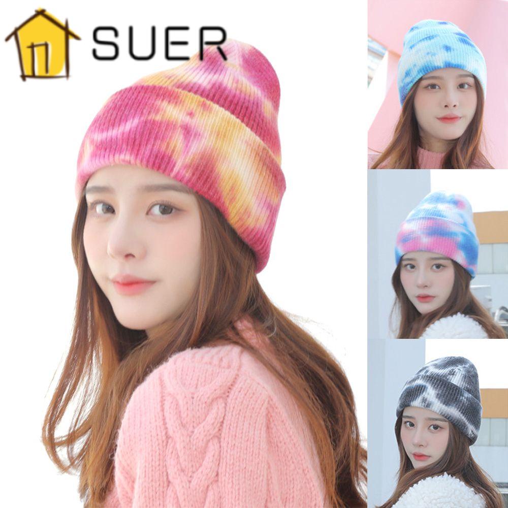 Suenin Mũ Beanie Dệt Kim Màu Trơn Mới Cho Nam Và Nữ