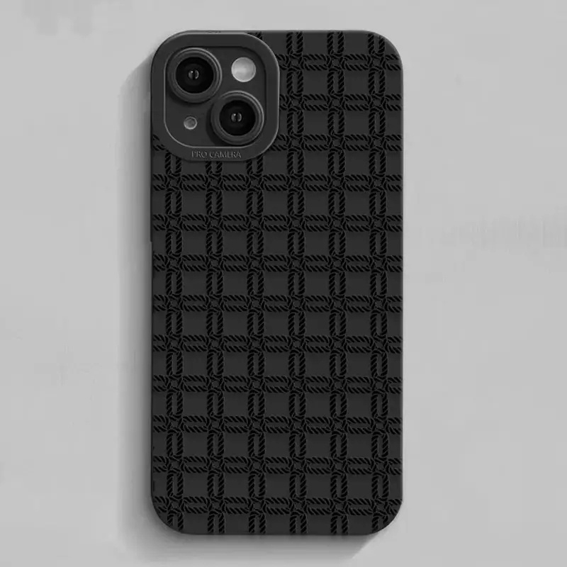 Ốp Điện Thoại Silicon TPU Mềm Đen Hình Vuông Chống Vỡ Cho IPhone 14 13 Pro Max 11 12 Pro Max XS X XR SE 2020 6S 8 7 Plus