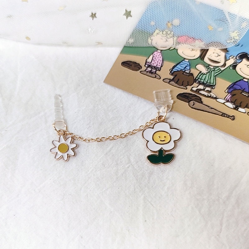 Phụ Kiện Gắn Chống Bụi Cho Lỗ Cắm Điện Thoại Di Động Hình Hoa Hướng Dương