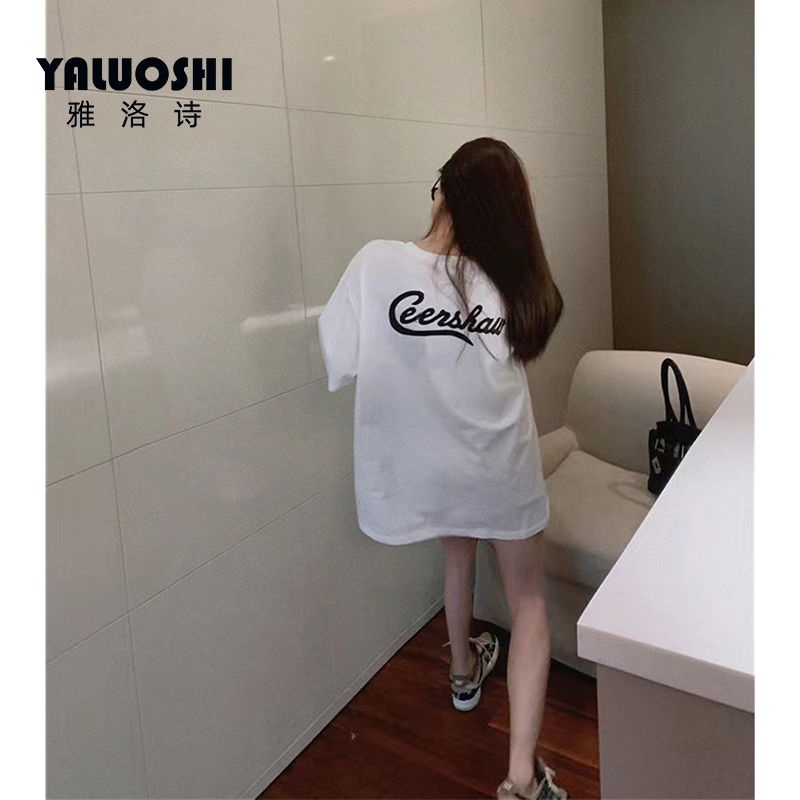 COZOK Áo Thun Tay Ngắn In Chữ Thời Trang