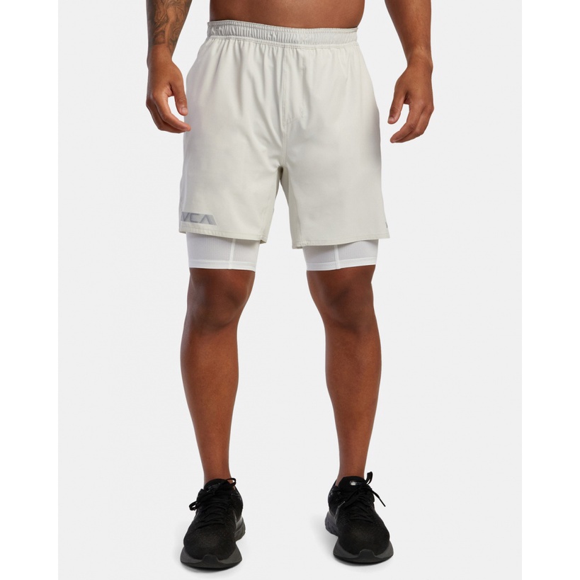 Quần Short Thể Thao Giả Hai Lớp Thoáng Khí Khô Nhanh Thời Trang Mùa Hè Cho Nam Và Nữ