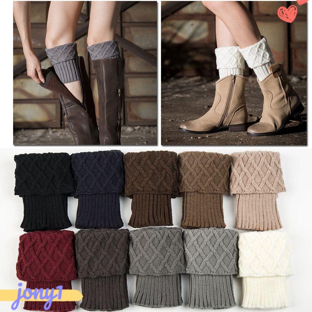 Tất Ống Chân Giữ Ấm Họa Tiết Gợn Sóng Thời Trang