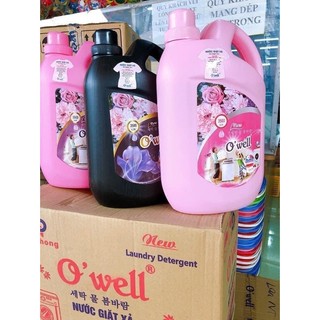 Nước giặt owell dùng được cho cả người lớn và trẻ em 105k1 can 3,5 lít thùng 4 can nước giặt xã owell đ
