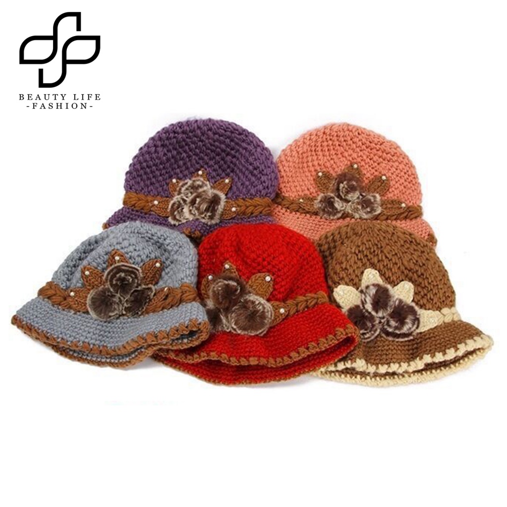 Nón Cotton Siêu Mỏng Mềm Mại Giữ Ấm Mùa Đông Cho Nữ