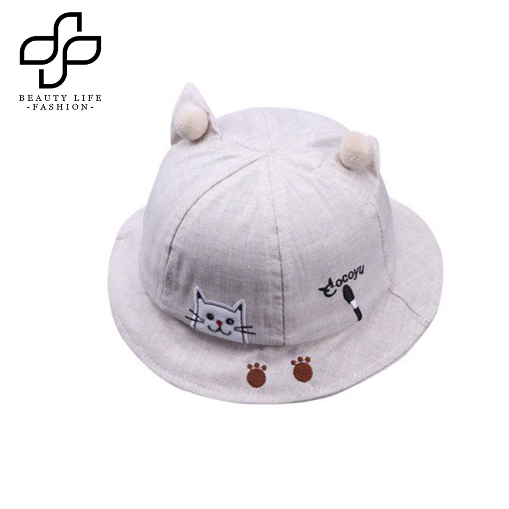 Nón Lưỡi Trai Hình Dấu Chân Mèo Dễ Thương Cho Bé