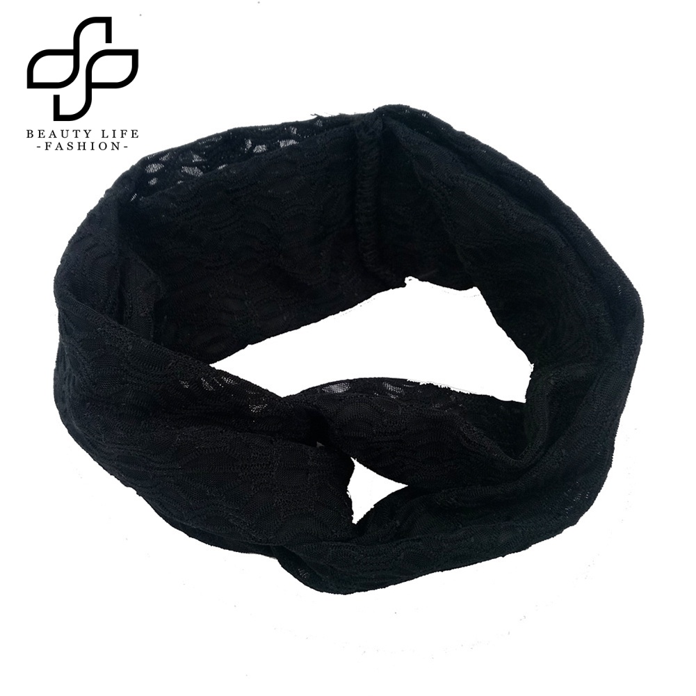 Băng Đô Ren Màu Trơn Dễ Thương Cho Bé Gái