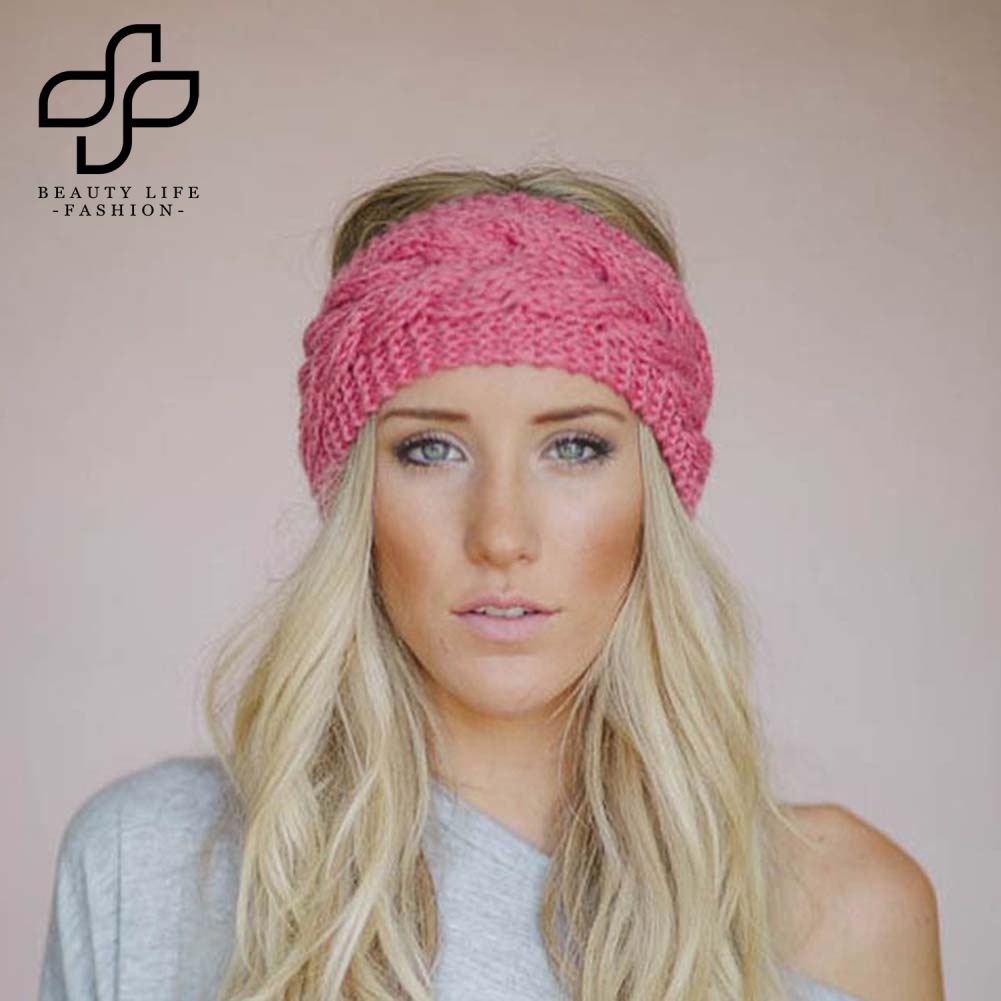 Băng Đô Đan Len Giữ Ấm Tai Thời Trang Cho Nữ