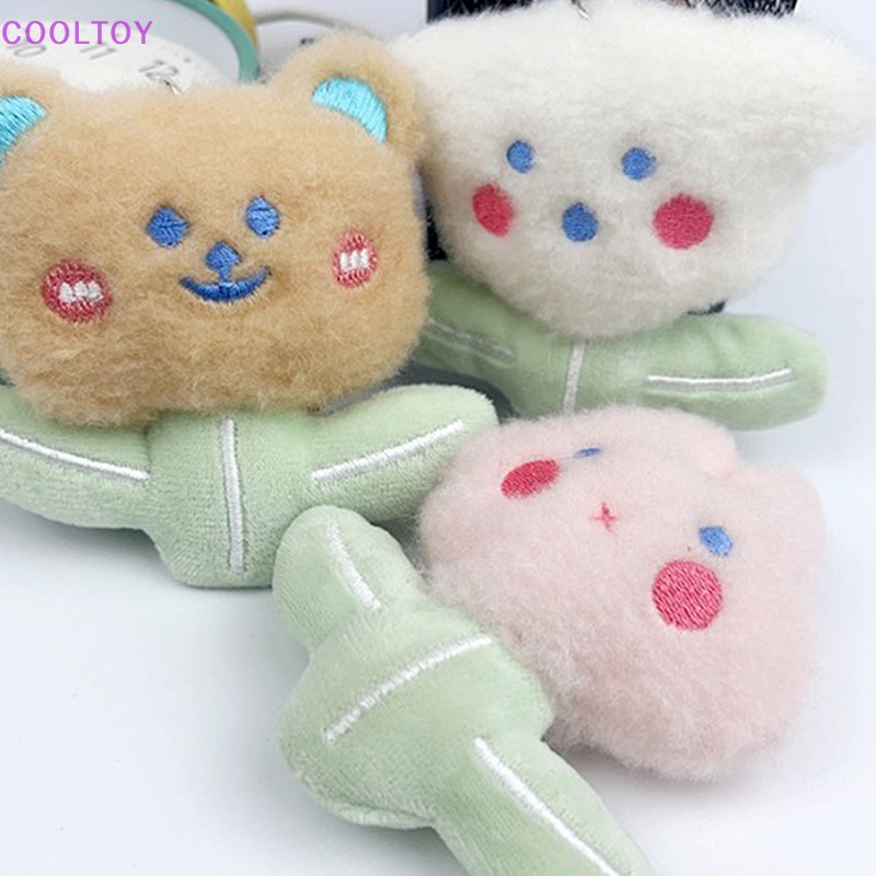 Móc Khóa Hình Gấu / Thỏ 3D Bằng Lông Nhung Dễ Thương Xinh Xắn