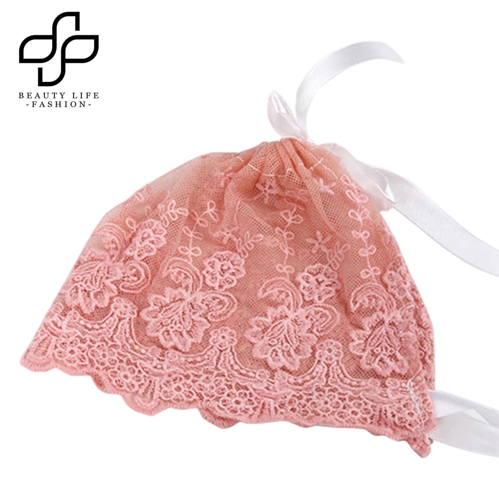 Nón Cotton Phối Ren Xinh Xắn Dành Cho Bé Trai Và Bé Gái