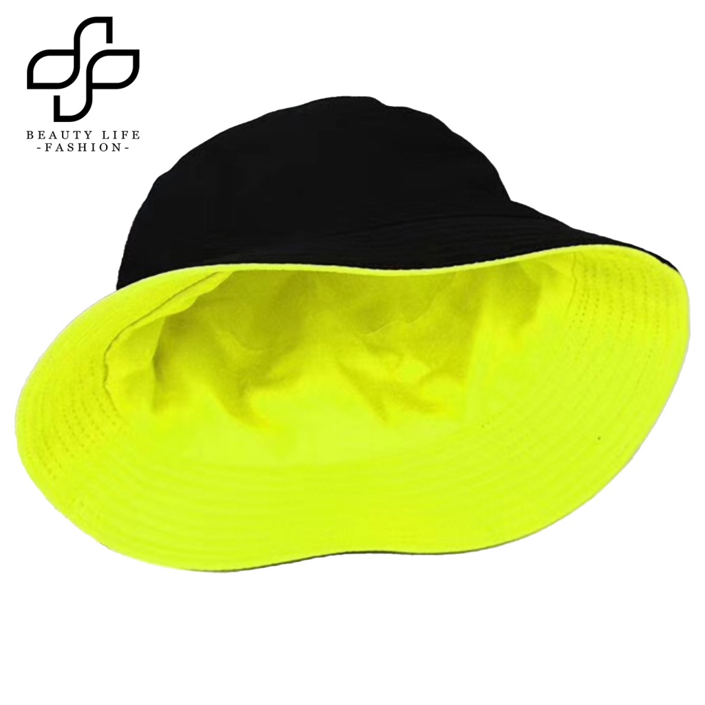 Nón Tai Bèo Chống Nắng Bằng Cotton Màu Trơn Có Thể Đảo Ngược Thiết Kế Thời Trang Beautylife