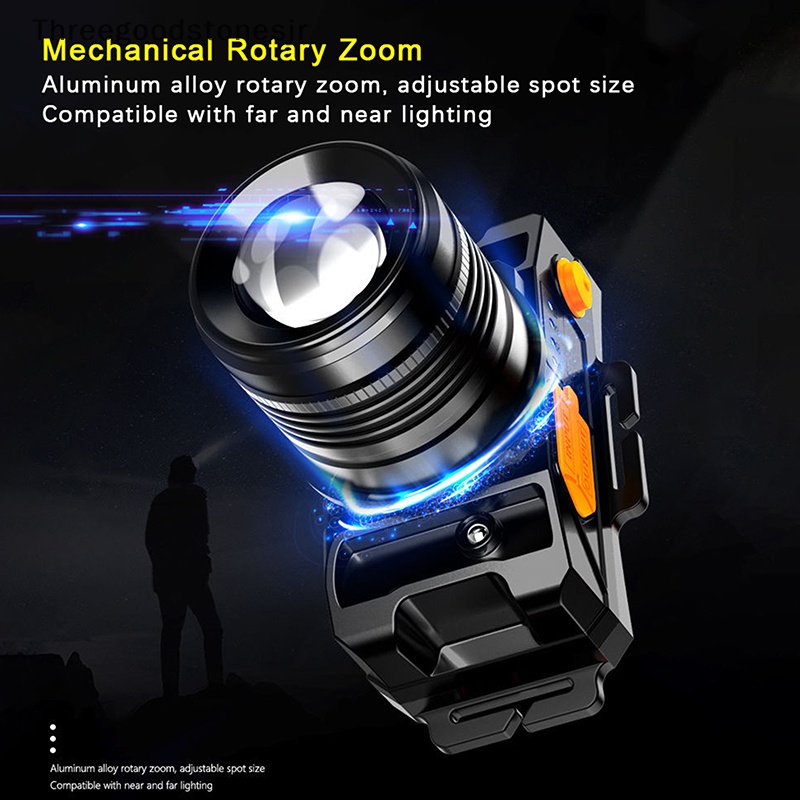 Đèn Pha LED TGS Siêu Sáng Chống Thấm Nước Sạc USB Tiện Dụng