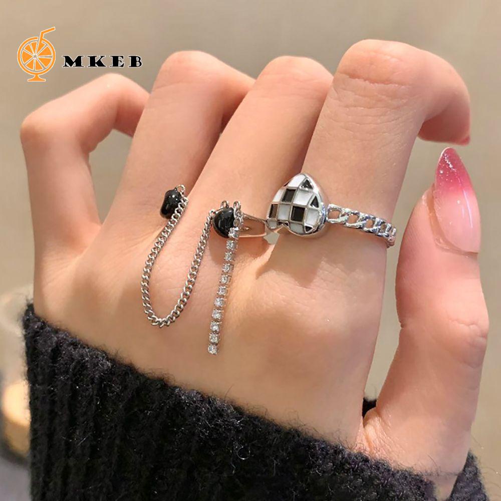 Nhẫn Hở Hình Trái Tim Đơn Giản Bằng Đồng Có Thể Điều Chỉnh Kích Cỡ