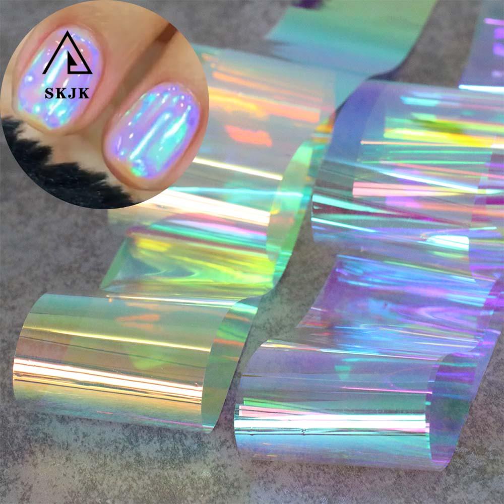 [Hàng mới về] Cuộn giấy dán móng tay màu aurora kích thước 1m