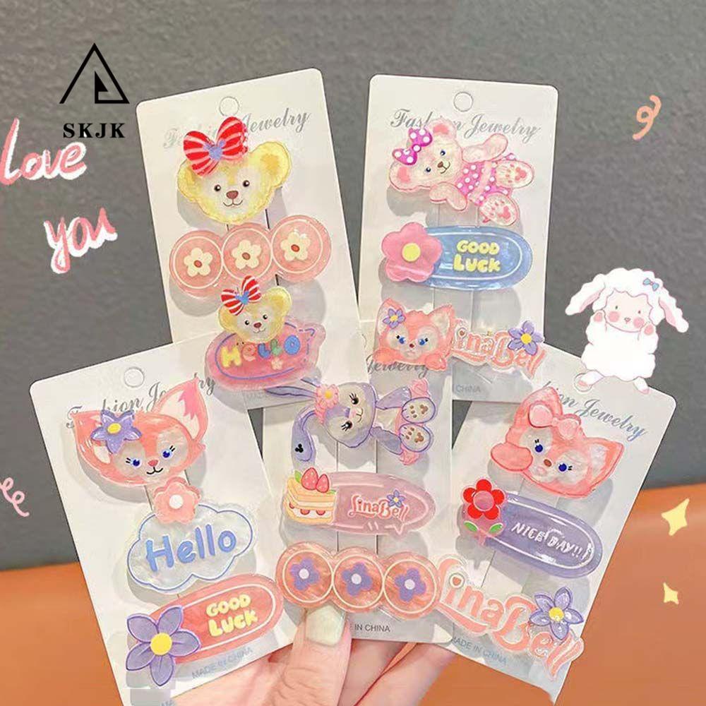 Kẹp Tóc Hình Chú Thỏ / Gấu Dễ Thương Thời Trang Xuân Hè Cho Bé Gái