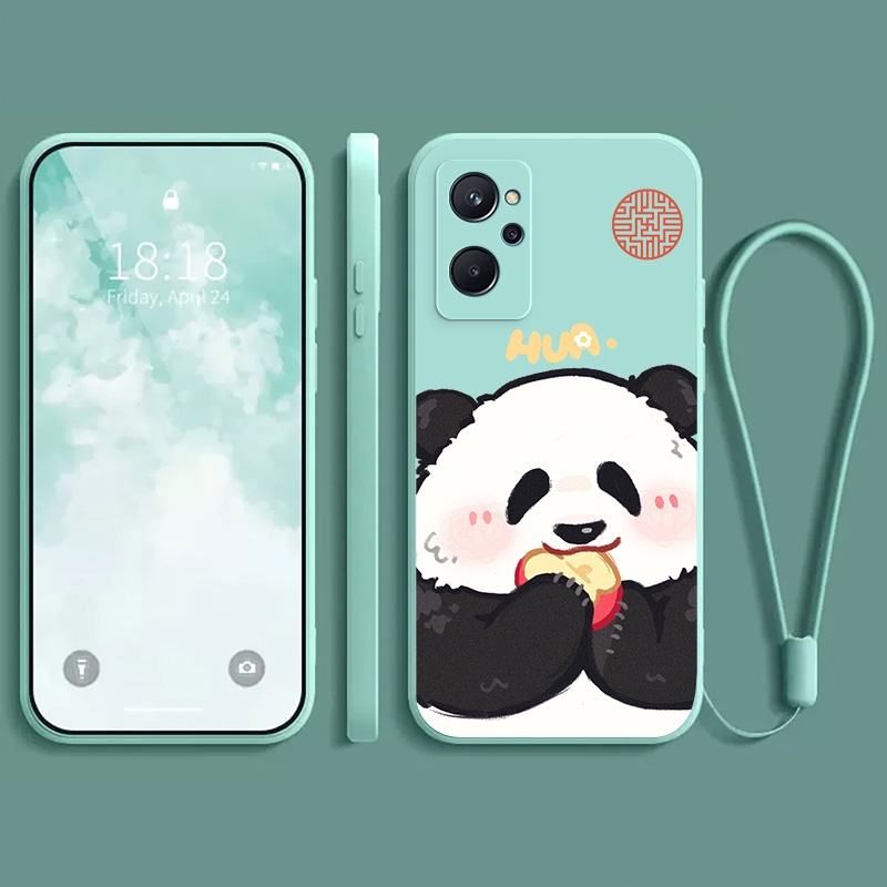 Ốp lưng REALME 9 4G REALME 9 PRO + 5G REALME 9 PRO 5G REALME 9i 4G Ốp điện thoại dẻo Gấu trúc mắn