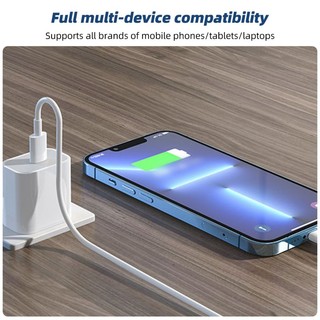 Sạc nhanh Ankndo PD 20W/ Cáp 2 Type C/ Cáp Type C sang Light-(ning