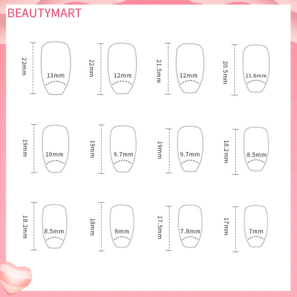 Bộ 24 Móng Tay Giả Chống Nước Màu Sắc Gradient Thời Trang Thu Đông