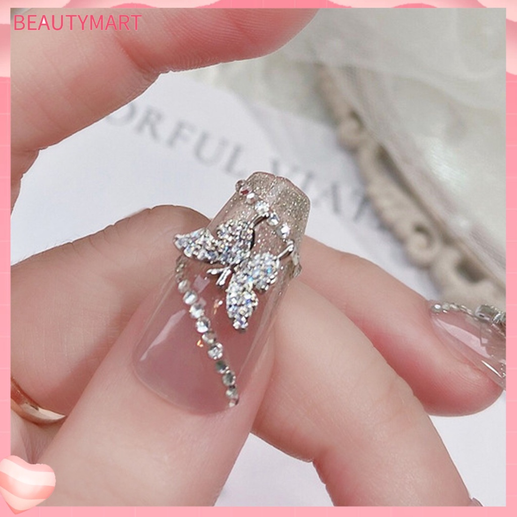 Phụ Kiện Trang Trí Móng Tay Chống Rơi Hình Bướm Sang Trọng DIY
