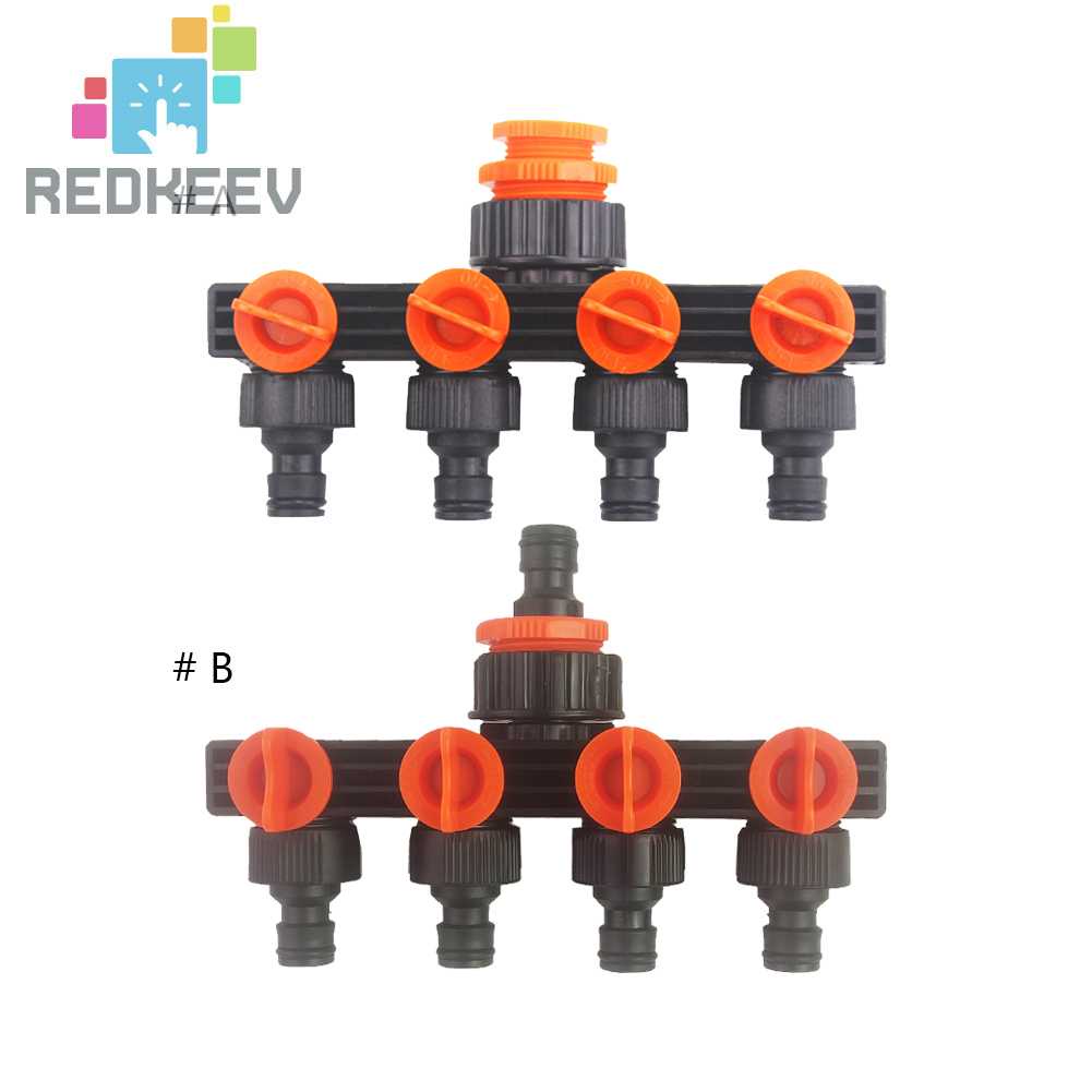 Dụng Cụ Chia Ống Nước 4 Chiều Tháo Rời Được Tiện Lợi Dành Cho Vườn Nhà