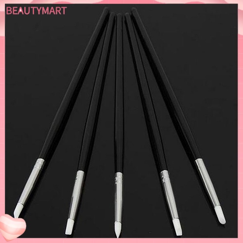 Set 5 Cọ Vẽ Móng Nghệ Thuật Bằng Silicon Mềm Tiện Dụng
