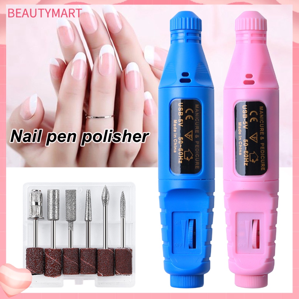 1 Bộ Dụng Cụ Dũa Móng Tay Bằng Điện ABS Tinh Khiết Chăm Sóc Cho Nữ