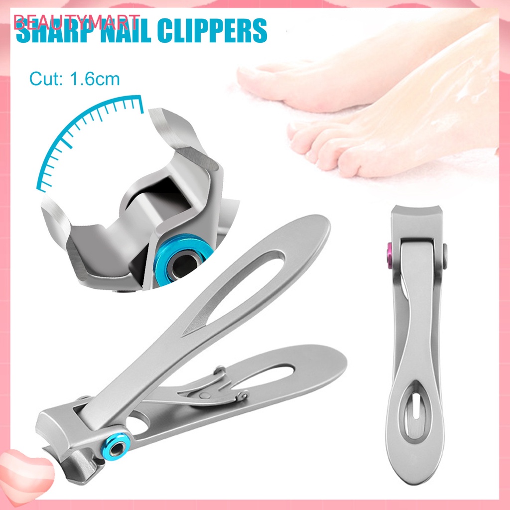 [beautymart] Dụng Cụ Cắt Móng Tay Màu Trơn Thiết Kế Đơn Giản Nặng Cho Người Lớn