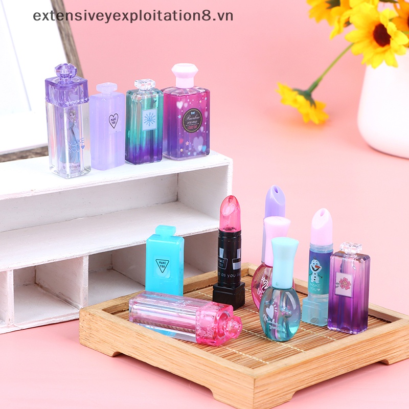 Set 12 Son Bóng 1: 6 Dùng Trang Điểm Cho Nhà Búp Bê