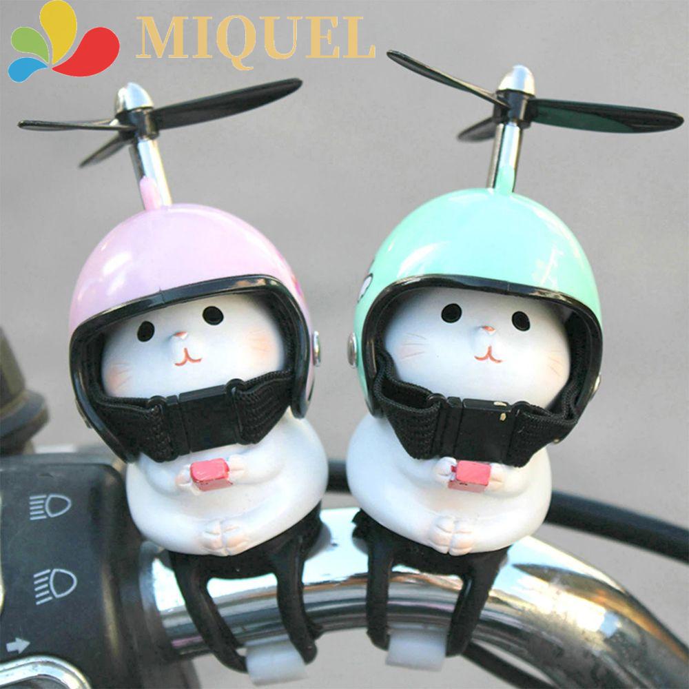 Miquel Phụ Kiện Cánh Quạt Trang Trí Tay Lái Xe Đạp Hình Chú Mèo Vỡ Gió Trang Trí Xe Mô Tô
