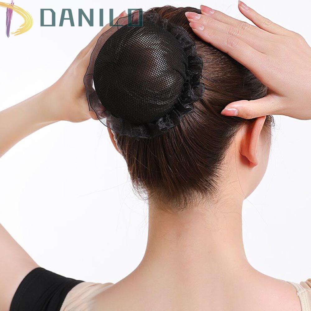 Danilo Dây Buộc Tóc Co Giãn Phối Lưới Thanh Lịch Dành Cho Nữ Giá Đỡ