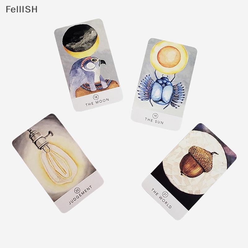 Bộ Bài Tarot 78-Card Tiếng Anh Màu Trắng 439br