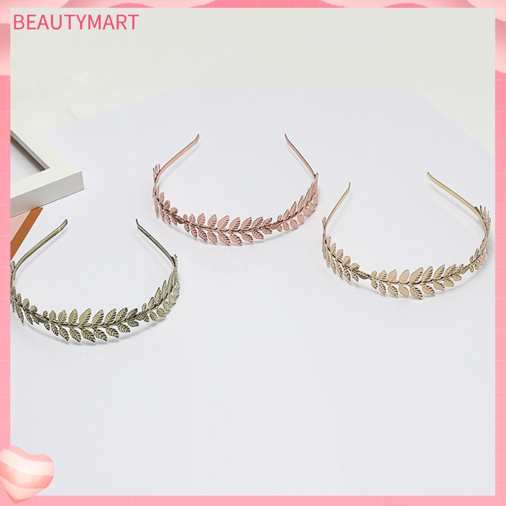 Băng Đô Cài Tóc Hình Cành Lá Lâu Trôi Không Phai Màu Cho Cô Dâu