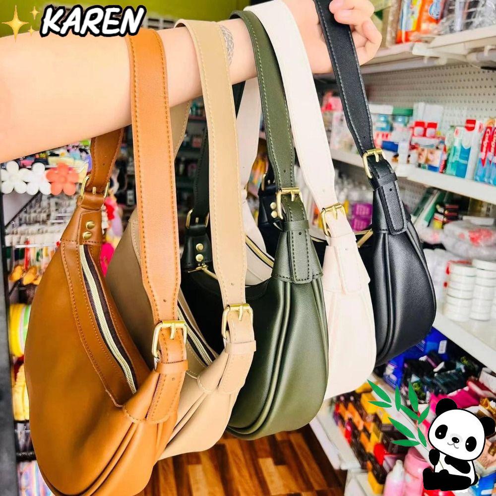 Túi Da Pu Đeo Vai Màu Trơn Thời Trang Cho Nữ