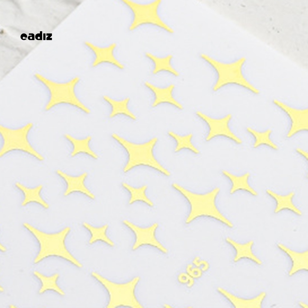 Bộ 7 Miếng Dán Trang Trí Móng Tay 3D Lấp Lánh Dành Cho Nữ