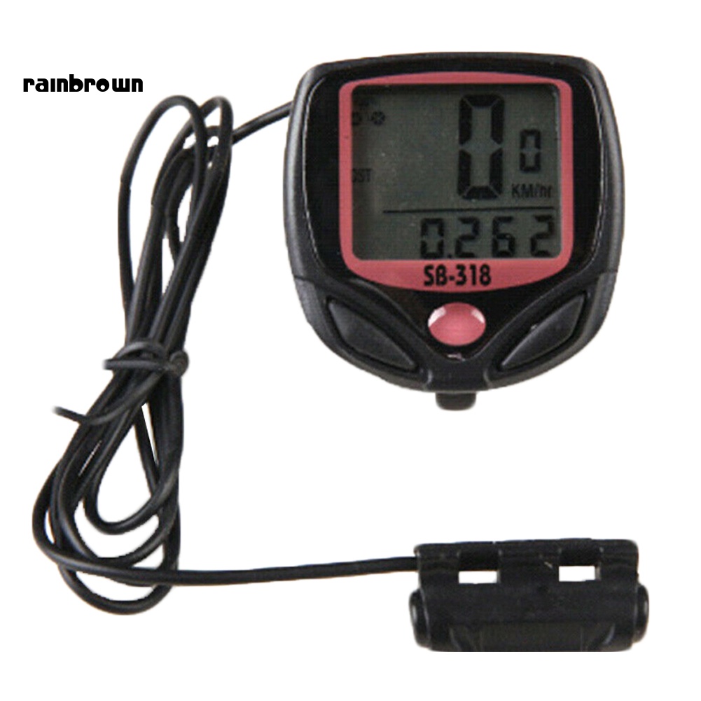 Đồng Hồ Đo Tốc Độ Chống Nước Hiển Thị Màn Hình LCD Cho Xe Đạp