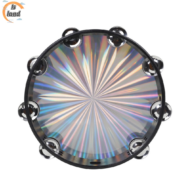 Trống Lục Lạc Cầm Tay Hai Đầu Bằng Thép Không Gỉ Kích Thước 10-inch